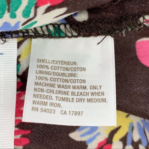 2/$20 Old Navy Girl's Cotton Floral Skirt with Lining and Elastic Waist, Small - Picture 9 of 11